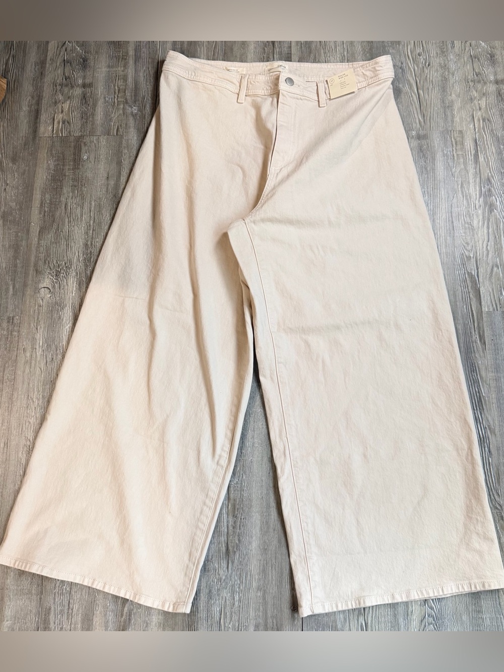 Universal Thread Men's Wide-Leg Chinos in Light Cream